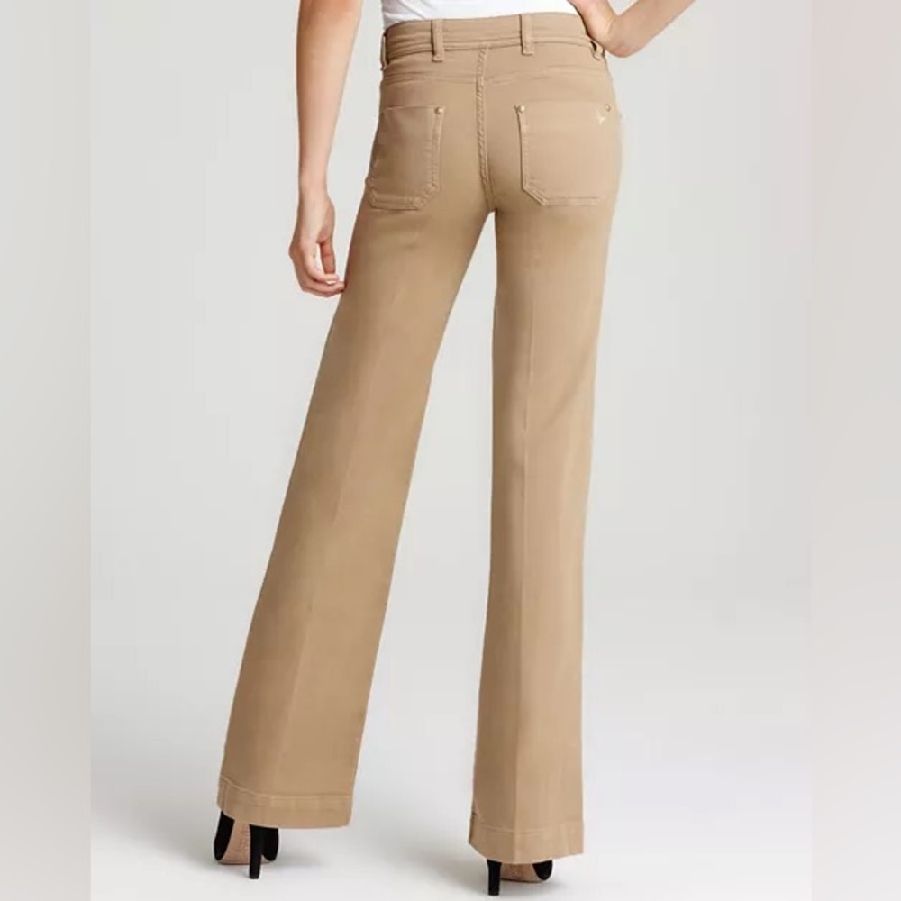 MiH Milan Trouser Wide Leg Cotton Jeans Work Wear Office Casual Neutral Pants - Picture 2 of 13